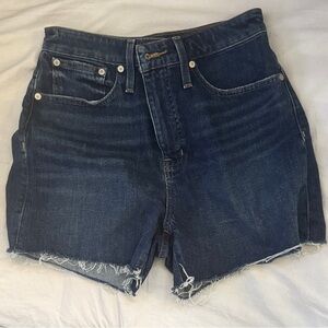 Madewell Dark Blue Jean Shorts